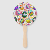 Cute and Funny Easter Eggs Cartoon Handwaaier (Voorkant)