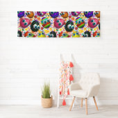 Cute and Funny Easter Eggs Cartoon Spandoek (Insitu)