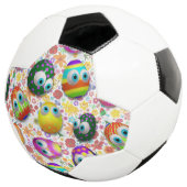 Cute and Funny Easter Eggs Cartoon Voetbal (Drie kwart)