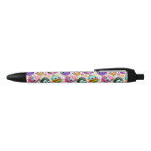Cute and Funny Easter Eggs Cartoon Zwarte Inkt Pen (Bovenkant)