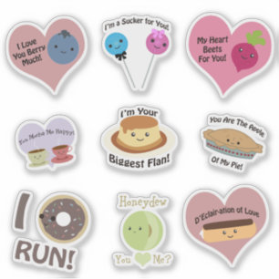 Cute and Funny Food Punks Sticker
