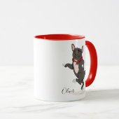 Cute and Funny French Bulldog Mok (Voorkant rechts)