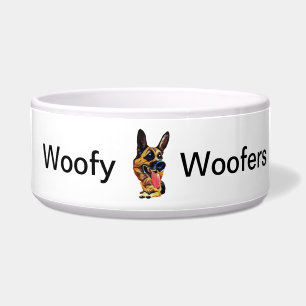 Cute and Funny German Shepherd Dog Bowl Voerbakje