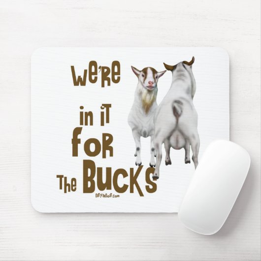 Cute and Funny Goat Mousepad Muismat (Met muis)