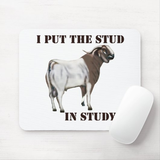 Cute and Funny Goat Mousepad Muismat (Met muis)