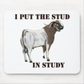 Cute and Funny Goat Mousepad Muismat (Voorkant)