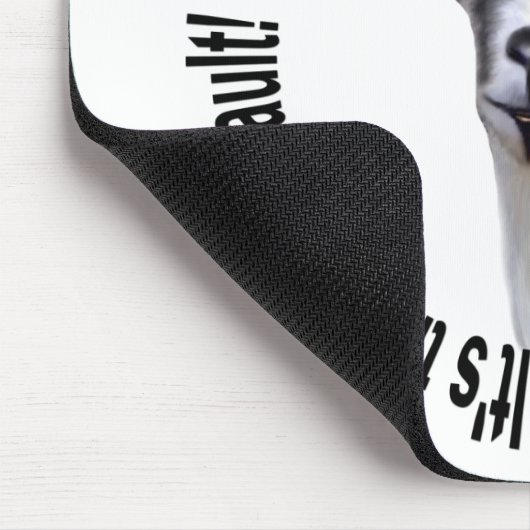 Cute and Funny Goat Mousepad Muismat (Hoek)