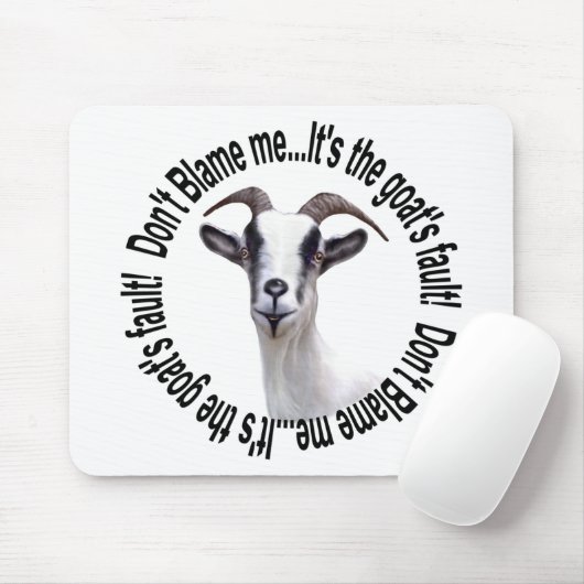 Cute and Funny Goat Mousepad Muismat (Met muis)