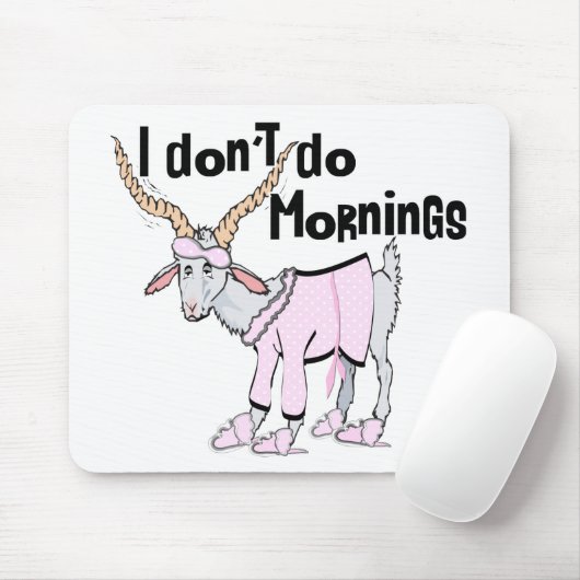 Cute and Funny Goat Mousepad Muismat (Met muis)