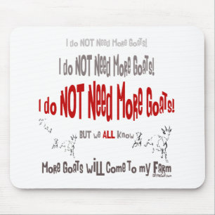 Cute and Funny Goat Mousepad Muismat