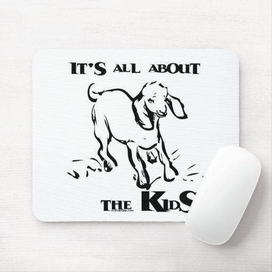 Cute and Funny Goat Mousepad Muismat (Met muis)
