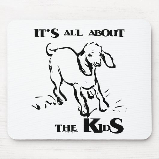 Cute and Funny Goat Mousepad Muismat (Voorkant)