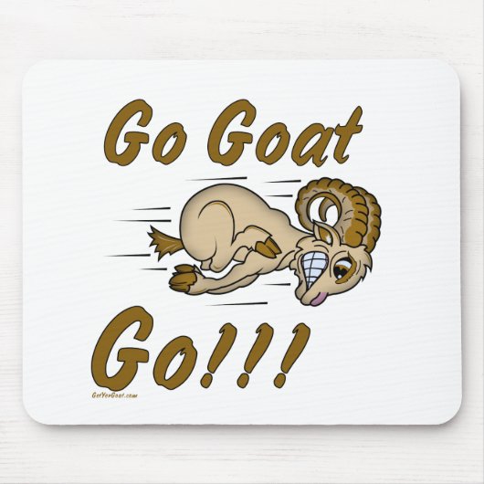 Cute and Funny Goat Mousepad Muismat (Voorkant)