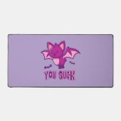 Cute and Funny Halloween Vampire Bats You Suck Bureaumat (Voorkant)