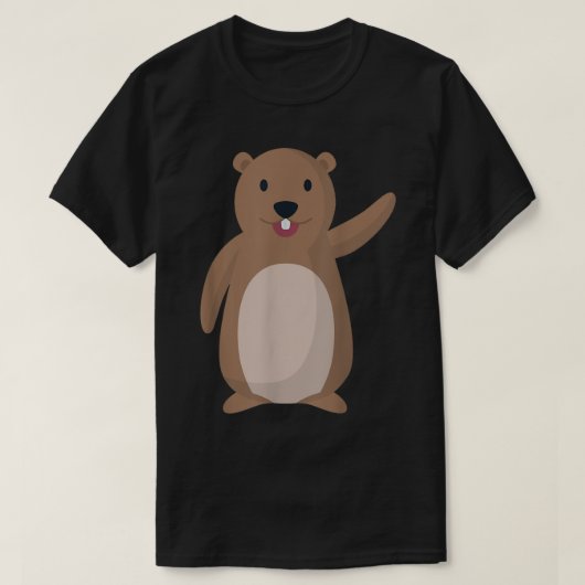 Cute and Funny Happy Groundhog Day Shirt (Design voorkant)