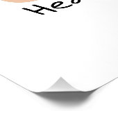 Cute and Funny Hedgel Mushroom Perfect Poster (Hoek)