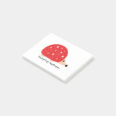 Cute and Funny Hedgel Mushroom Post-it® Notes (Schuin)