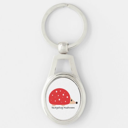 Cute and Funny Hedgel Mushroom Sleutelhanger (Voorkant)