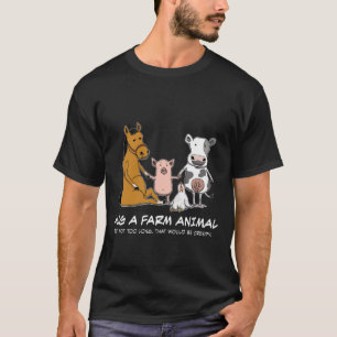 Cute and Funny Hug a Boerderij Animal T-shirt