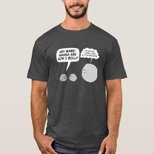 Cute and Funny Little Boulder Pun T-shirt (Voorkant)