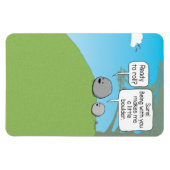 Cute and Funny Little Boulder Ready to Roll Square Magneet (Horizontaal)
