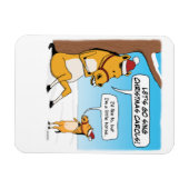 Cute and Funny Little Horse Kerstmis Magneet (Horizontaal)