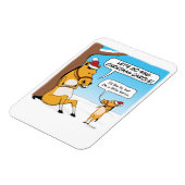 Cute and Funny Little Horse Kerstmis Magneet (Linkerzijde)