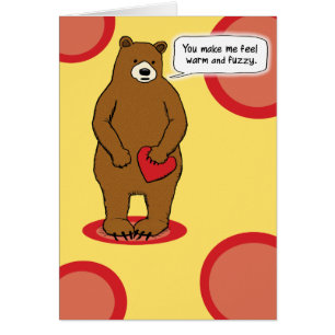 Cute and Funny Love Card: Warm en Fuzzy