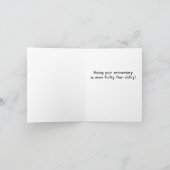 Cute and Funny Married Jubileum Kaart (Binnen)