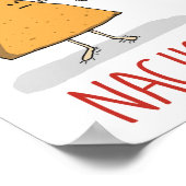 Cute and Funny Nacho Pool Party in Salsa Poster (Hoek)