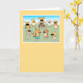 Cute and Funny Old Dog Birthday Kaart (Gele Bloem)