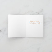 Cute and Funny Otter Puns Jubileum Kaart (Binnen)