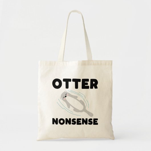 Cute and Funny Otter Tote Bag (Voorkant)