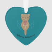Cute and Funny Otterly Schattige Otter Ornament (voorkant)