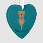 Cute and Funny Otterly Schattige Otter Ornament (voorkant)