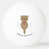 Cute and Funny Otterly Schattige Otter Pingpongbal (Achterkant)