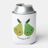 Cute and Funny Pearfect Pair Pears Blikjeskoeler (Blikje Voorkant)
