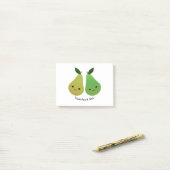 Cute and Funny Pearfect Pair Pears Post-it® Notes (Op bureau)