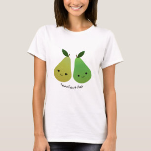 Cute and Funny Pearfect Pair Pears T-shirt