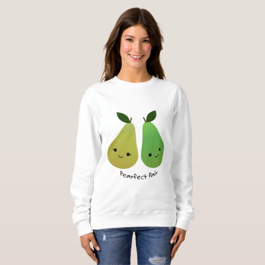 Cute and Funny Pearfect Pair Pears Trui (Voorkant volledig)