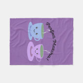 Cute and Funny Perfect Matcha Fleece Deken (Voorkant (Horizontaal))