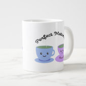 Cute and Funny Perfect Matcha Grote Koffiekop (Voorkant rechts)