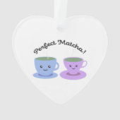Cute and Funny Perfect Matcha Ornament (achterkant)