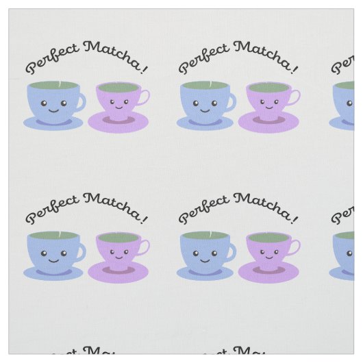 Cute and Funny Perfect Matcha Stof (Swatch)