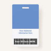 Cute and Funny personalized Nurse ID Badge (Achterkant)