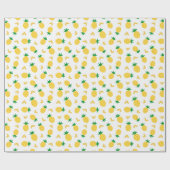 Cute and Funny Pineapple Pattern Cadeaupapier (Vlak)
