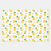 Cute and Funny Pineapple Pattern Inpakpapier Vel (Voorkant 2)
