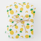 Cute and Funny Pineapple Pattern Inpakpapier Vel (In situ)