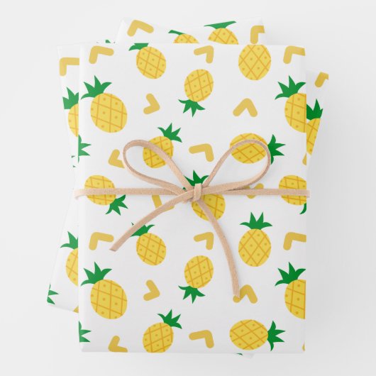 Cute and Funny Pineapple Pattern Inpakpapier Vel (In situ)