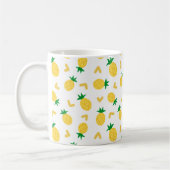 Cute and Funny Pineapple Pattern Koffiemok (Links)